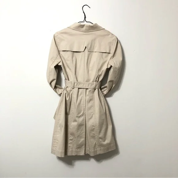 bebe Trench Coat Belted With Pockets Size Medium - Picture 4 of 10